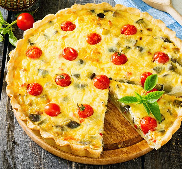 TORTA DE BERINJELA COM QUINOA