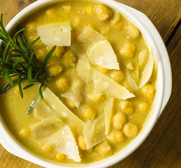 SOPA DE GRÃO DE BICO E LENTILHA