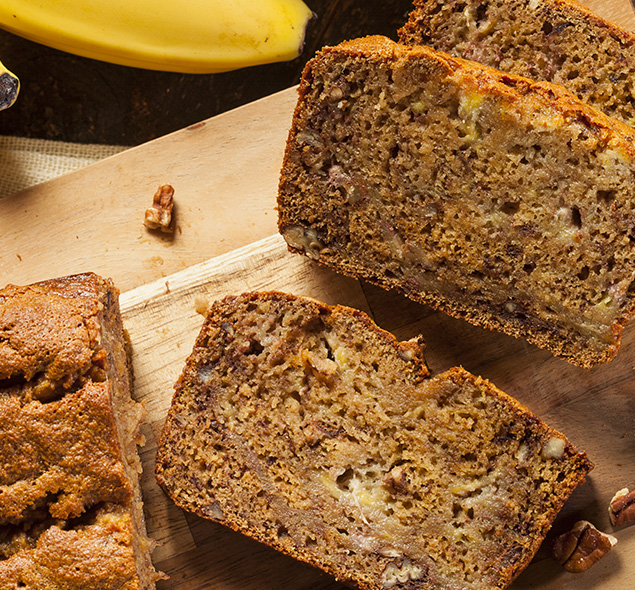 BOLINHO DE BANANA COM NOZES