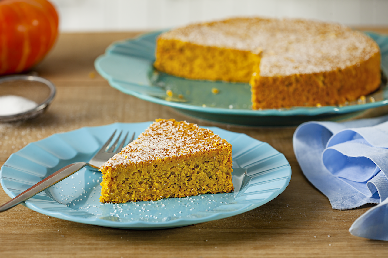 Bolo de abóbora com eritritol