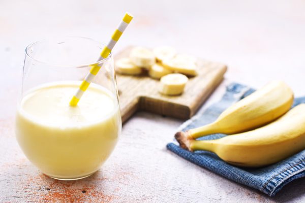 Receita de Shake proteico Vegano com banana