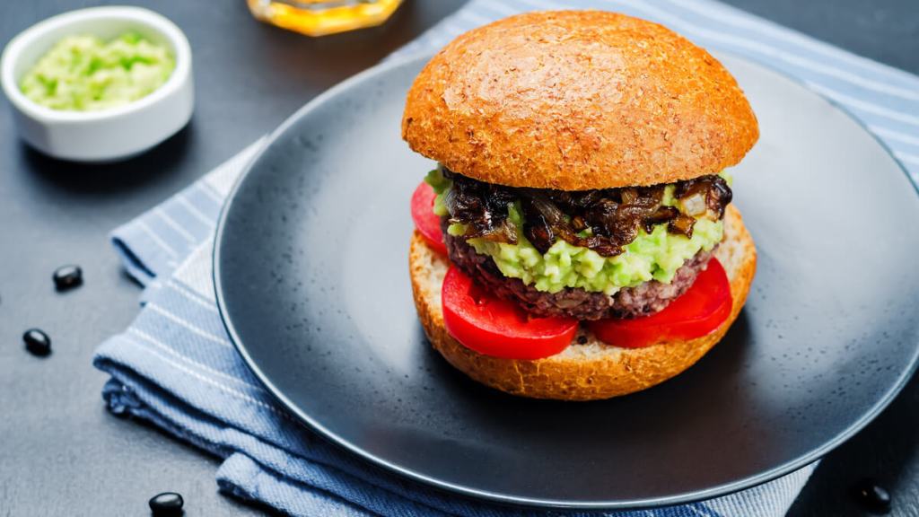 Hambúrguer de feijão preto