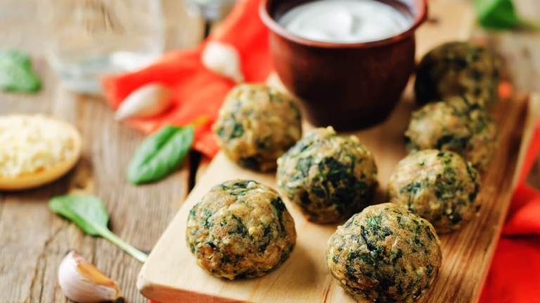 bolinho de espinafre