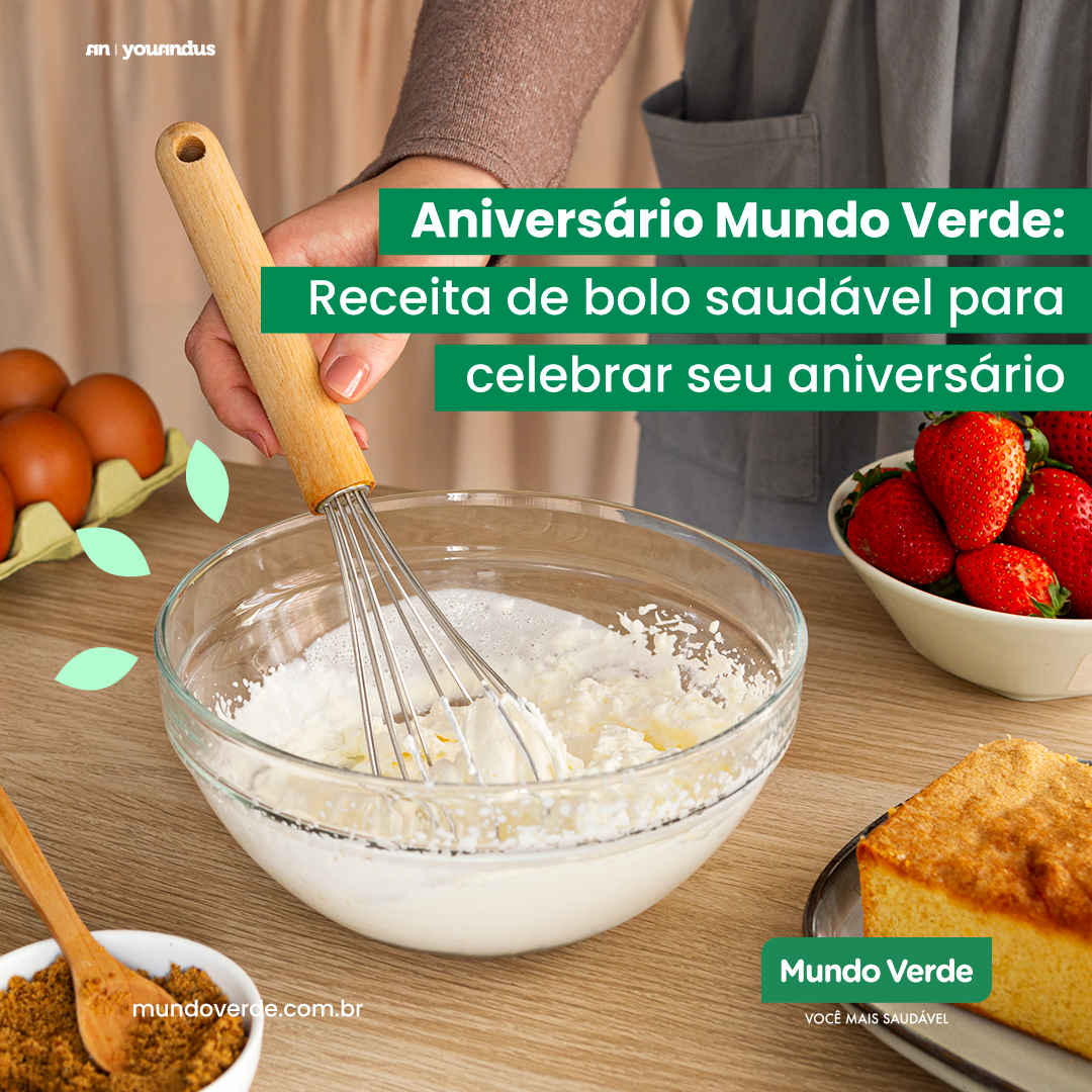 Aniversário Mundo Verde: Receita de bolo saudável para celebrarmos!