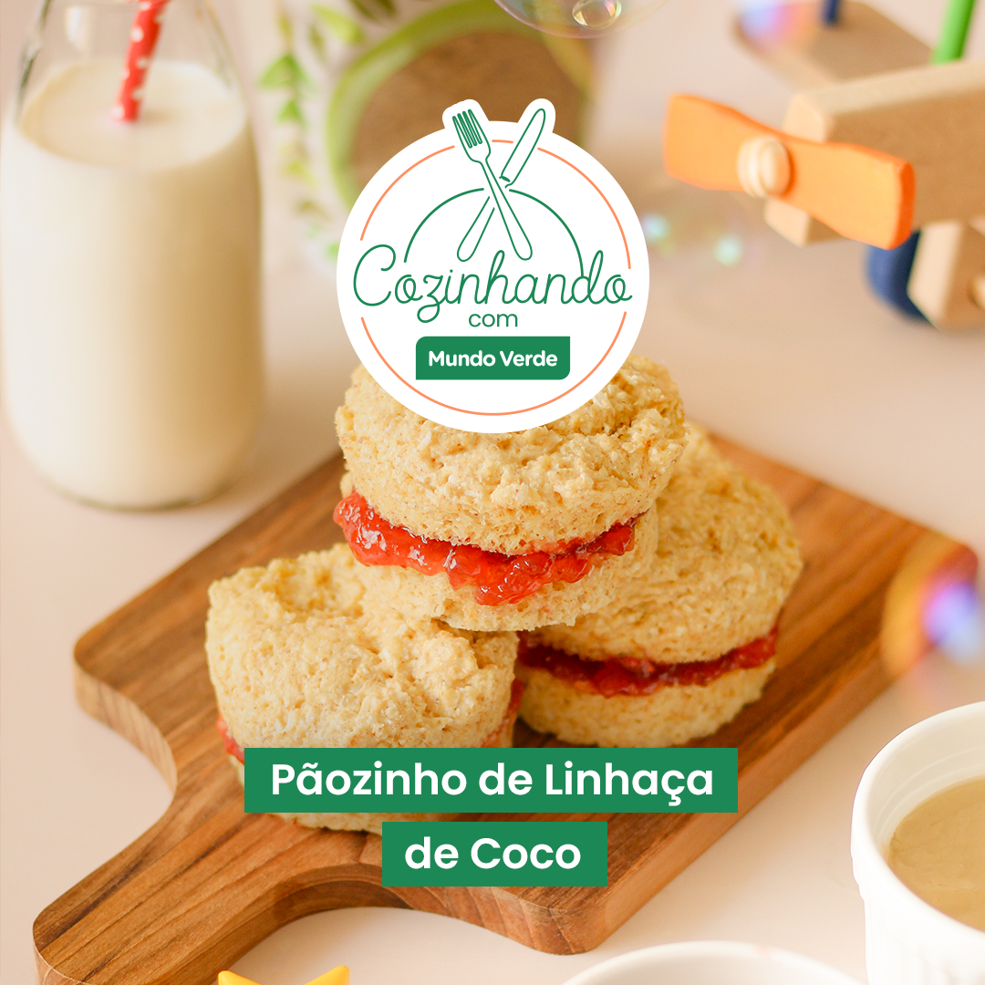 Cozinhando com Mundo Verde – Pãozinho de linhaça com coco