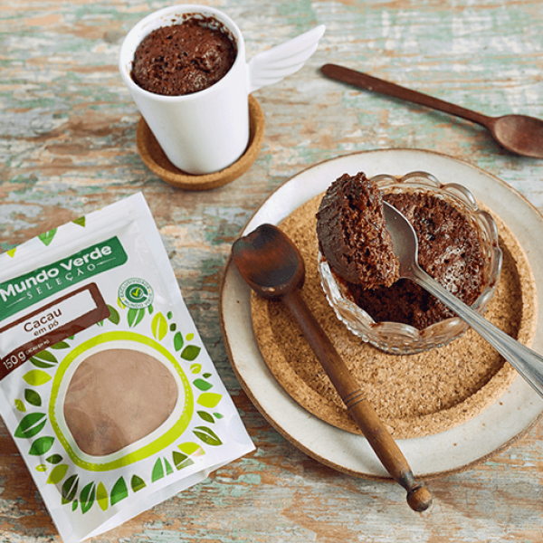 Bolo de Caneca de Cacau Mundo Verde Seleção