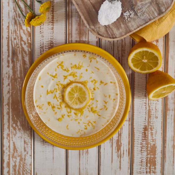 Mousse de limão com xilitol