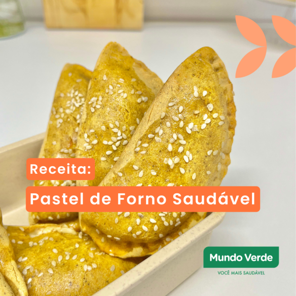 Pastel de Forno Saudável: crocante, leve e cheio de sabor